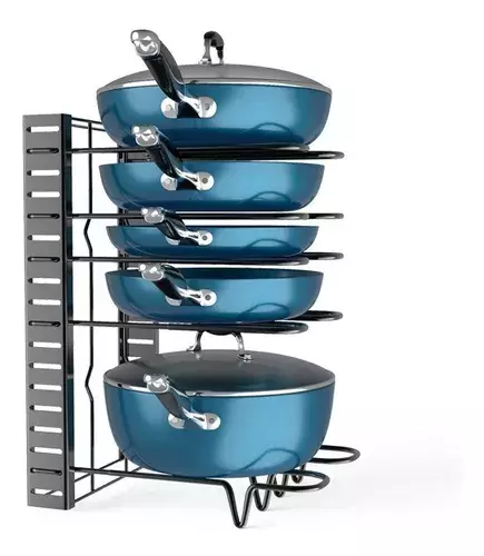 ESTANTE ORGANIZADOR PARA OLLAS Y SARTENES AJUSTABLE COCINA-1