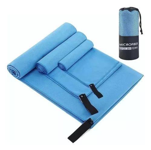Toalla Baño Viaje De Microfibra De Secado Rápido, 3 Pcs-0