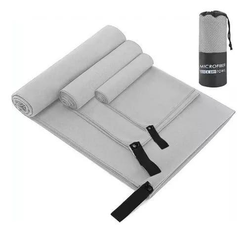 Toalla Baño Viaje De Microfibra De Secado Rápido, 3 Pcs-0