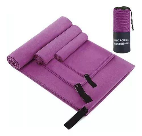Toalla Baño Viaje De Microfibra De Secado Rápido, 3 Pcs-0