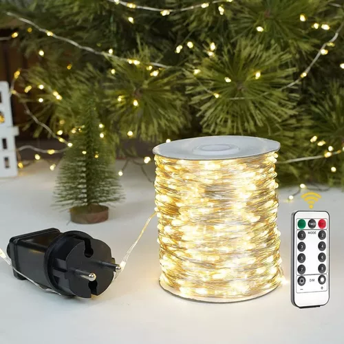 Guirnalda ALAMBRE 100 Metros Blanca Cálida 1000 Led Navidad CALIDA-1