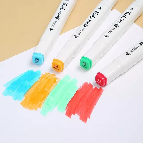 Marcadores 48 Lápices Colores Tipo Touchfive Doble Punta CAJA PLASTICA-2