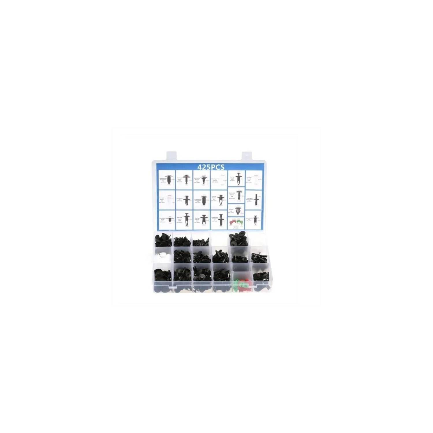 Kit 460 Clip Broche Retencion Plastico Auto Lata Tapabarro-3