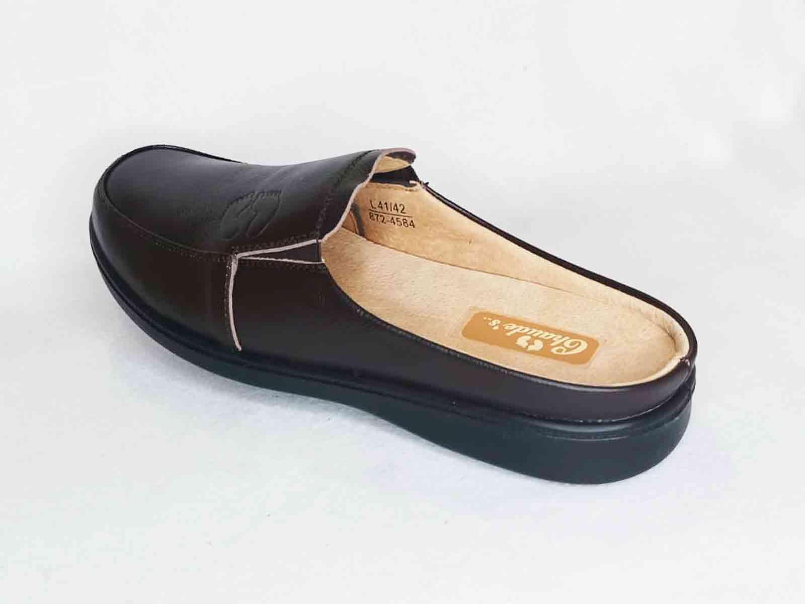 Pantufla Chaudes Hombre Cuero Café-Bernardo-2