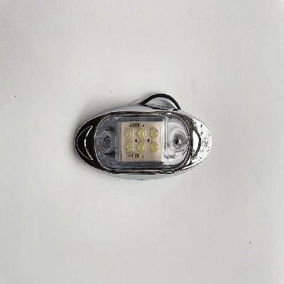 Farol de señal 10x4,2x1,9CM 6 LED Multivoltaje Blanco-0
