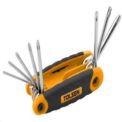 Llave Allen Tork Plegable Juego 8 Piezas (T9 a T40)-0