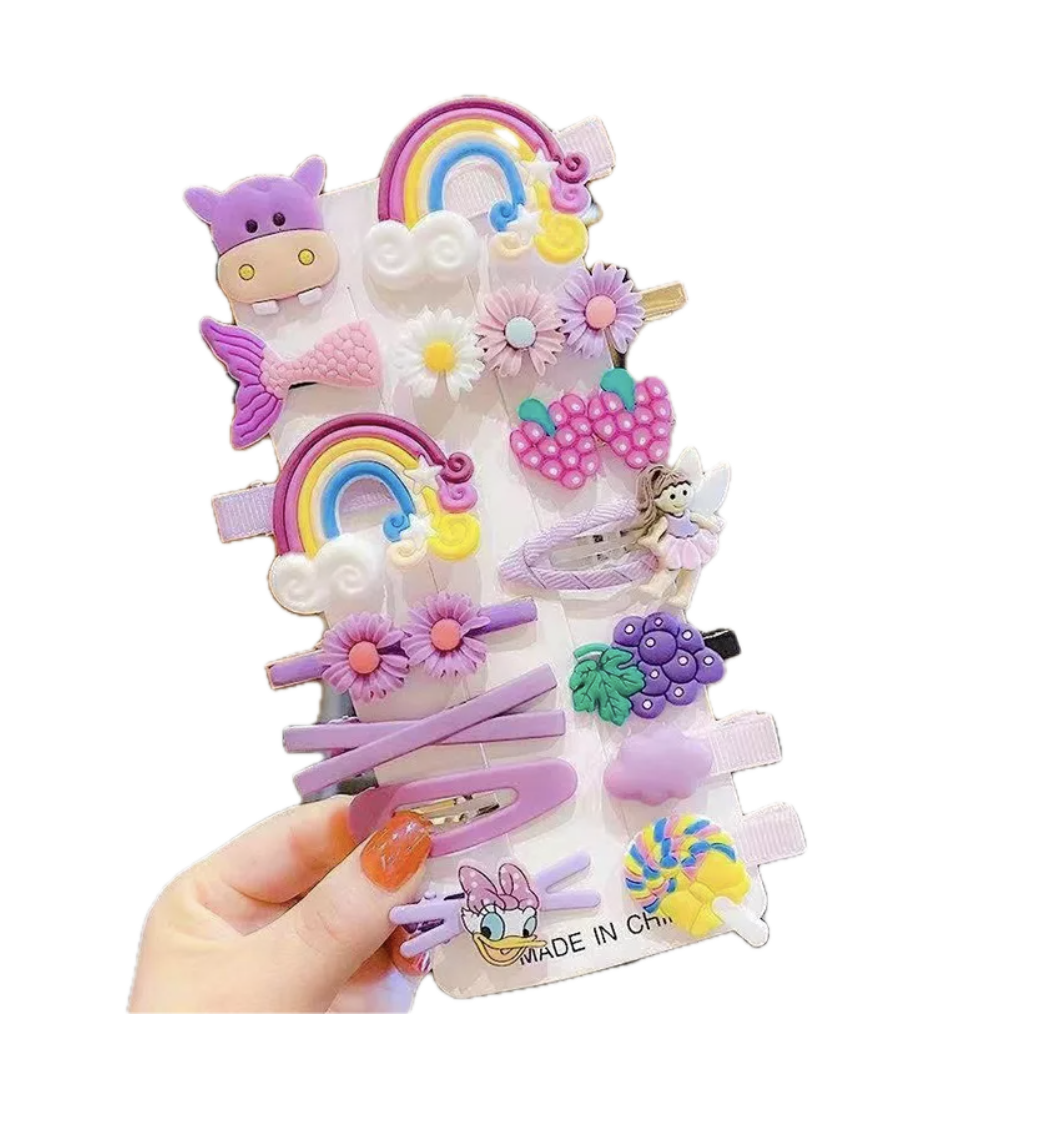 Set 14 De Pinches De Cabello Para Niñas Y Bebes (variedad)-0