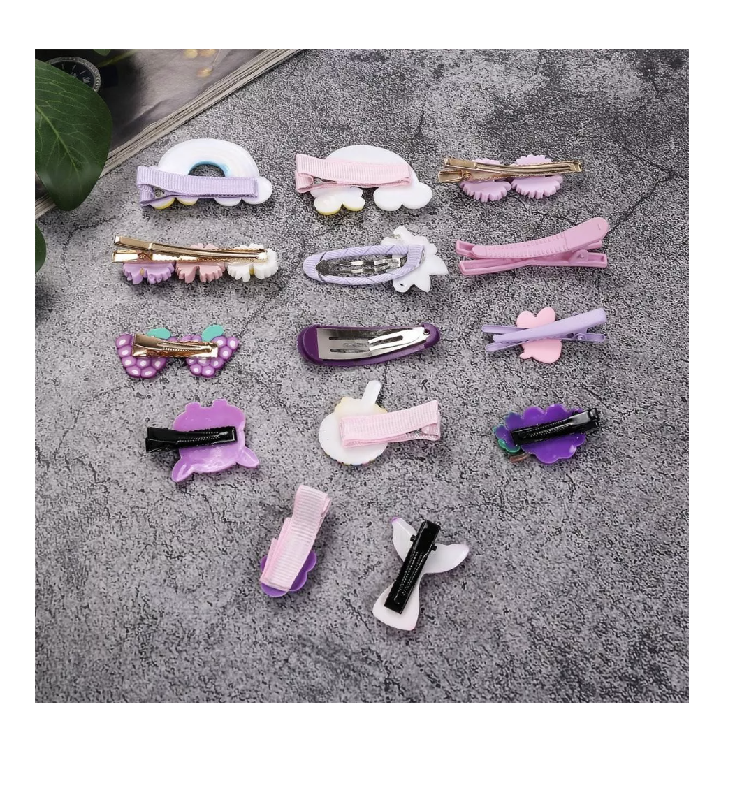 Set 14 De Pinches De Cabello Para Niñas Y Bebes (variedad)-2