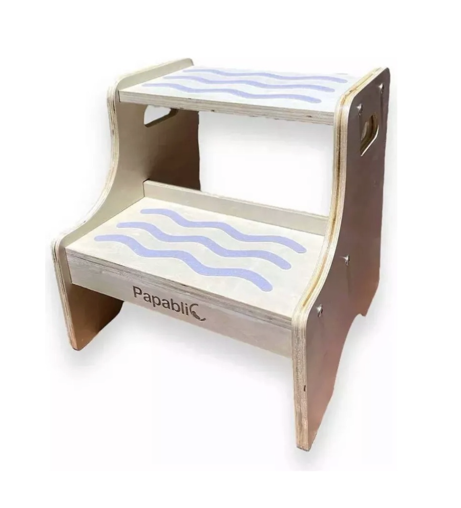 Piso Alzador Escala Para Niños De Madera Banco Taburete-1