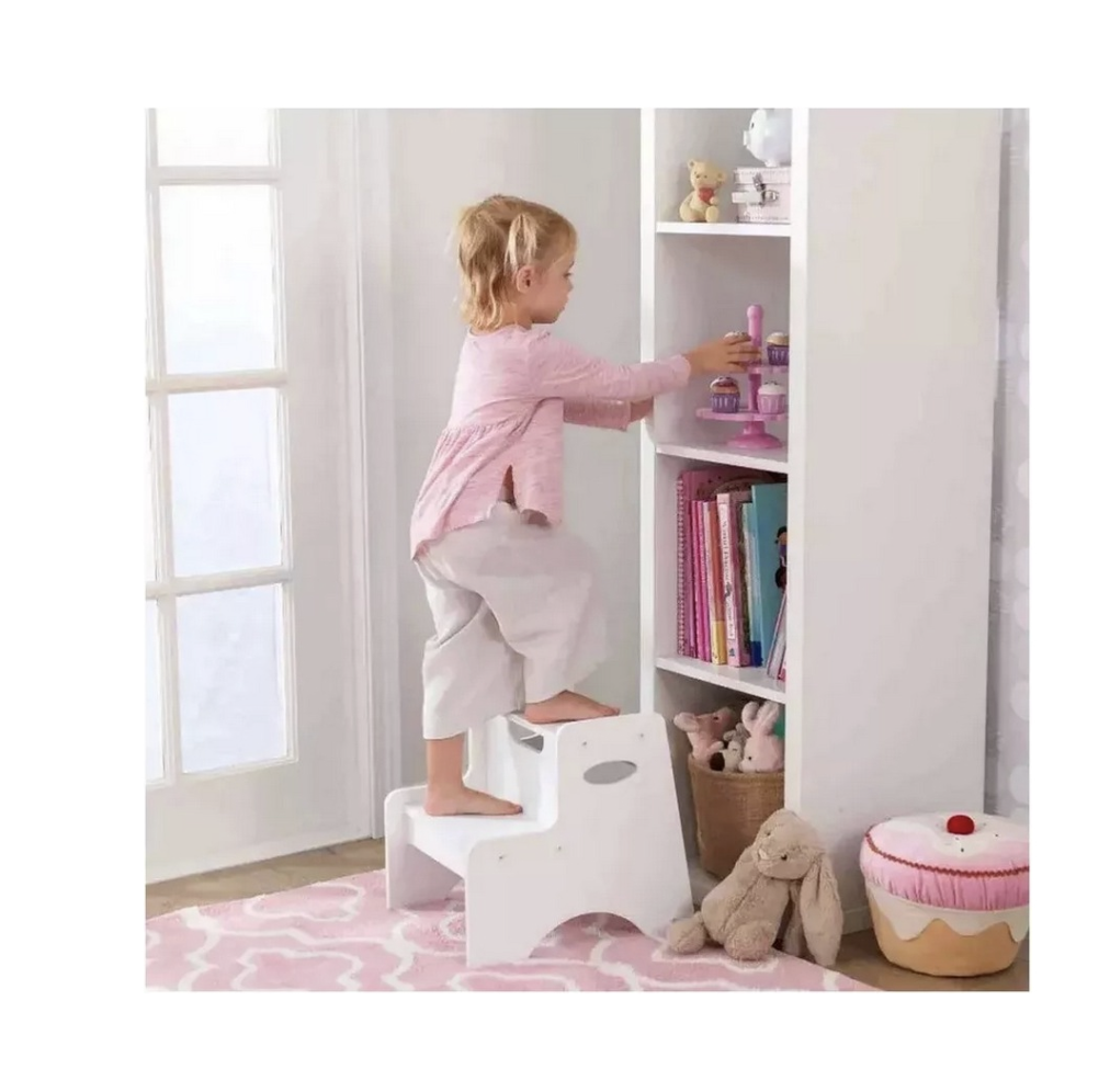 Piso Alzador Escala Para Niños De Madera Banco Taburete-4