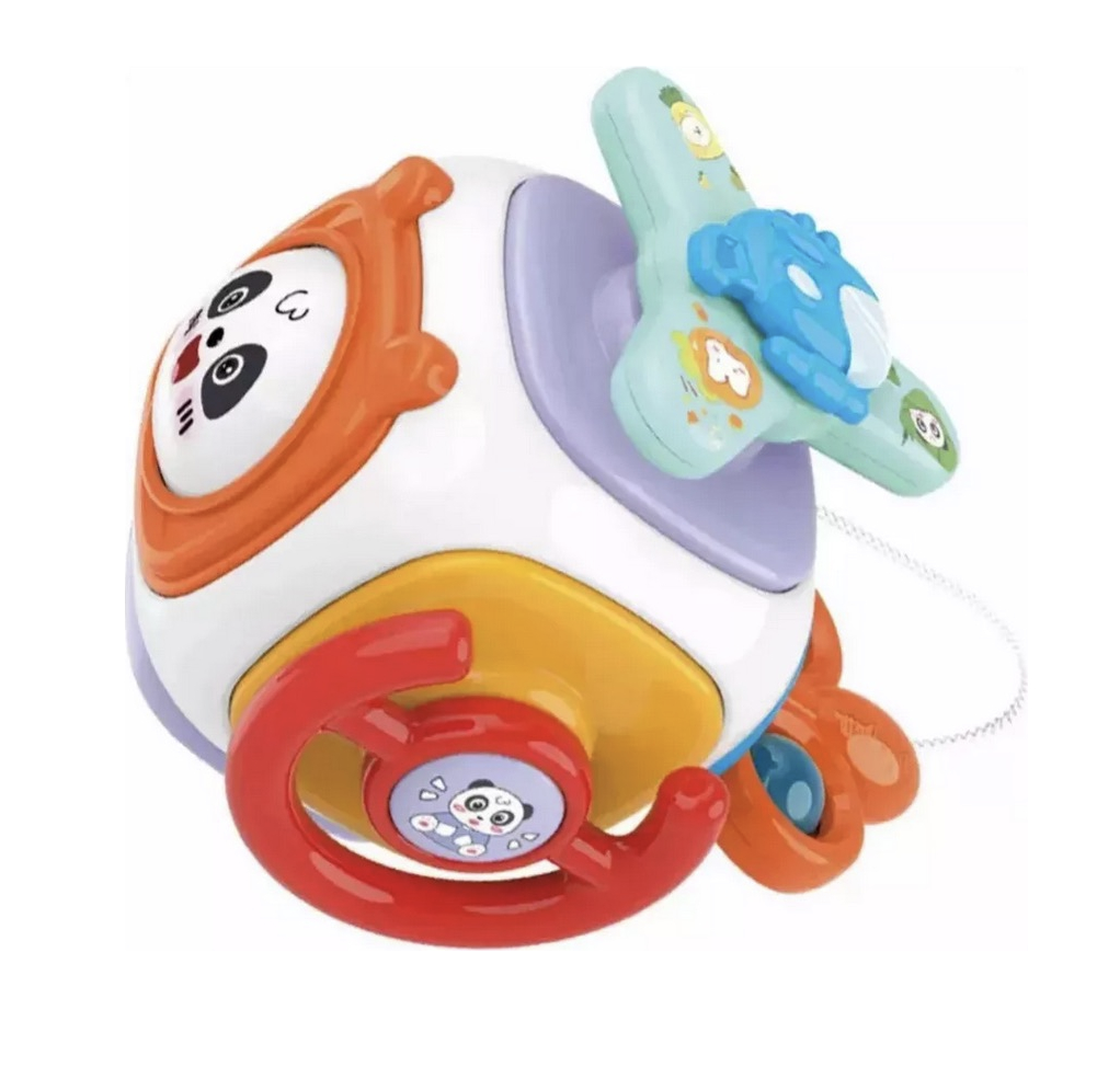 Juguete Didáctico Cubo Sensorial 8 En 1 Para Bebe-0