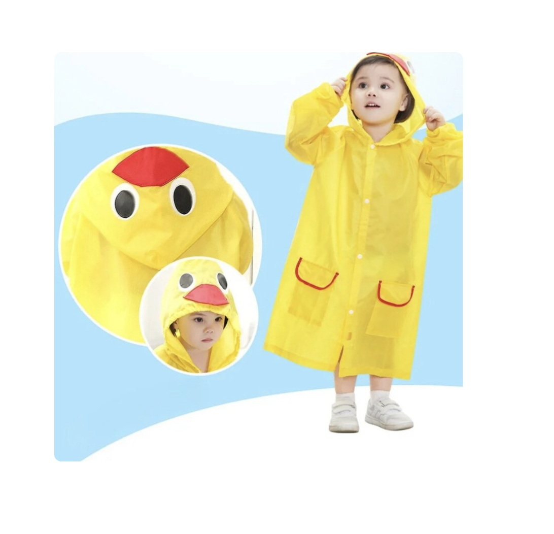Poncho Impermeable Para Niños Diferentes Colore-3