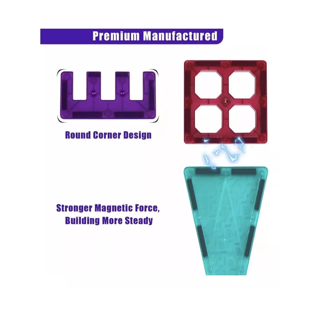 Bloques Magnéticos Genéricos 32 Piezas - Auto Cohete Didactico-4