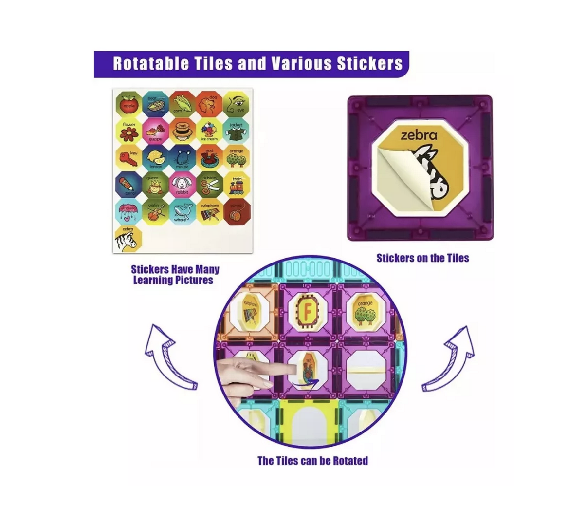 Bloques Magnéticos Genéricos 32 Piezas - Auto Cohete Didactico-5