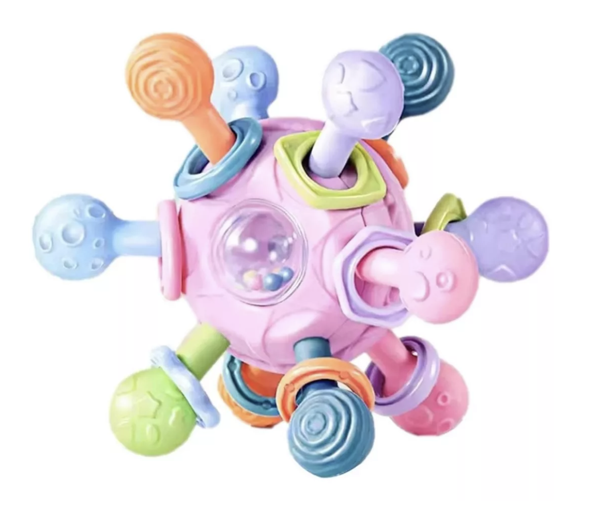 Juguete Sensorial Para Bebés Ayuda La Dentición, Atomos-0