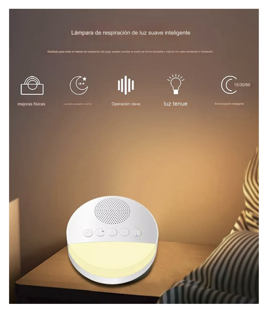 Máquina Ruido Blanco Sonido Profesional Adulto Bebé-3