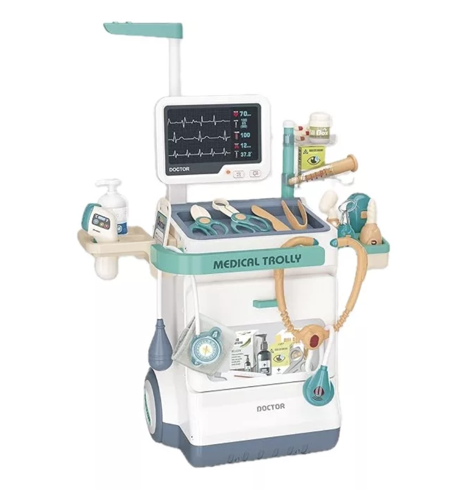 Set De Juego Consultorio Medico Electrocardiograma 26 Pzas-0