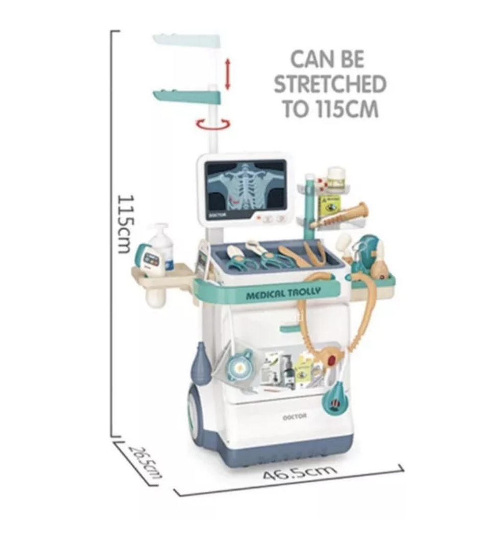 Set De Juego Consultorio Medico Electrocardiograma 26 Pzas-1