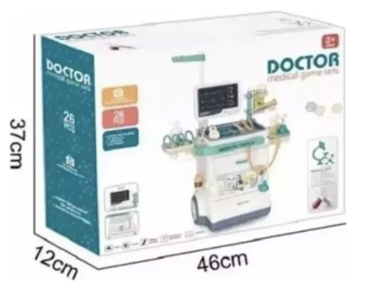 Set De Juego Consultorio Medico Electrocardiograma 26 Pzas-2