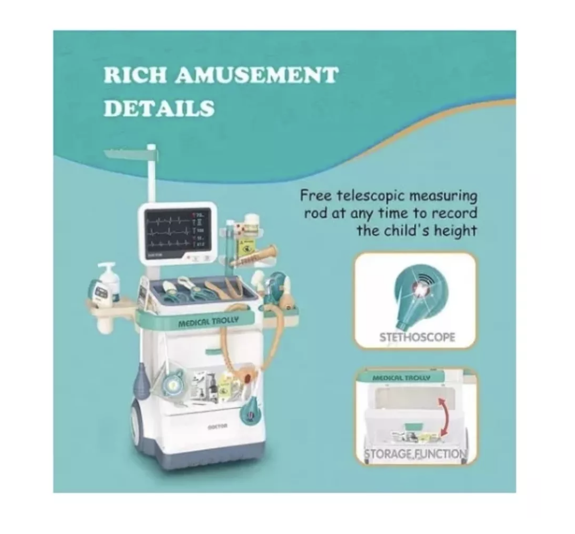Set De Juego Consultorio Medico Electrocardiograma 26 Pzas-3