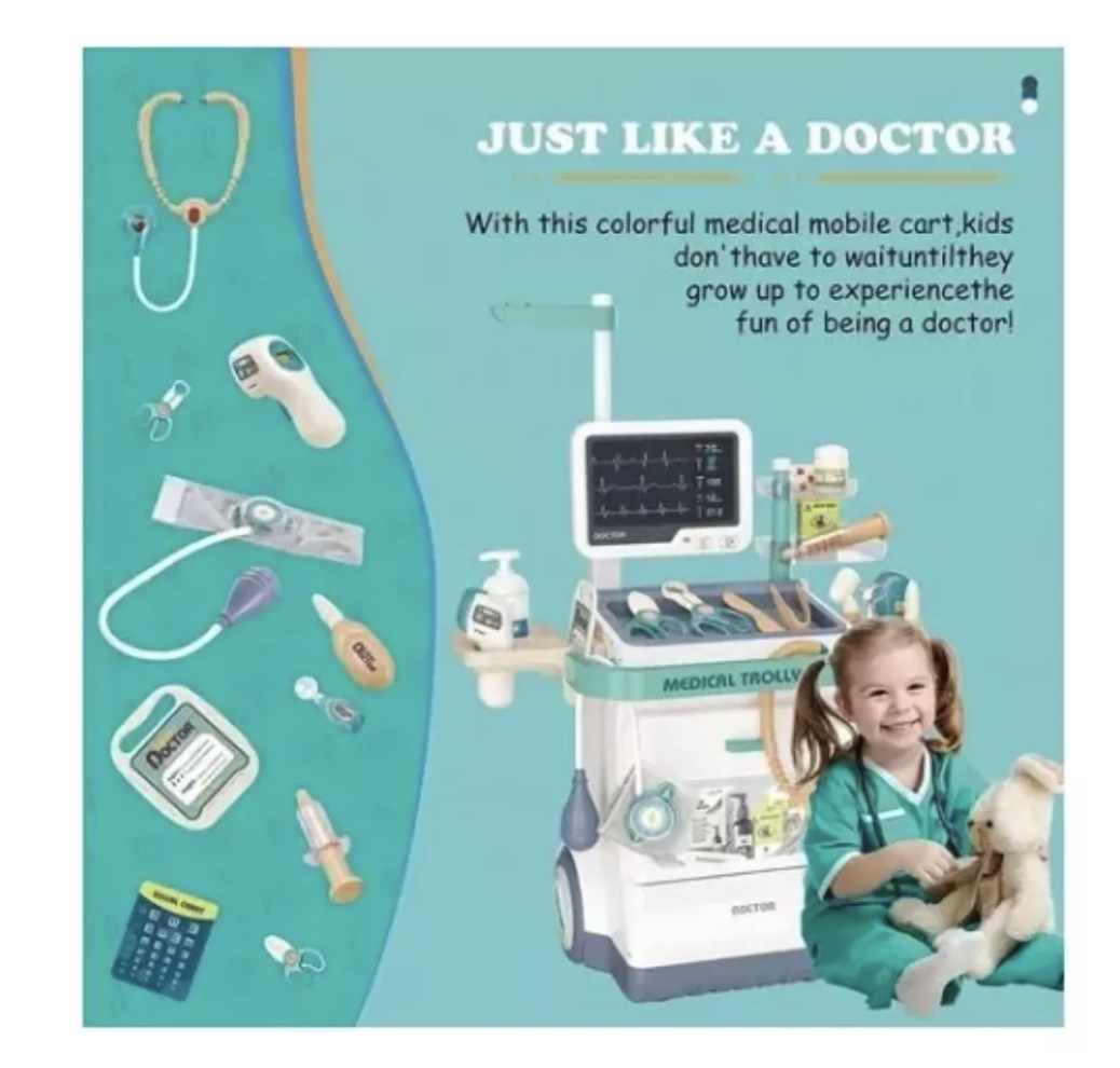 Set De Juego Consultorio Medico Electrocardiograma 26 Pzas-7