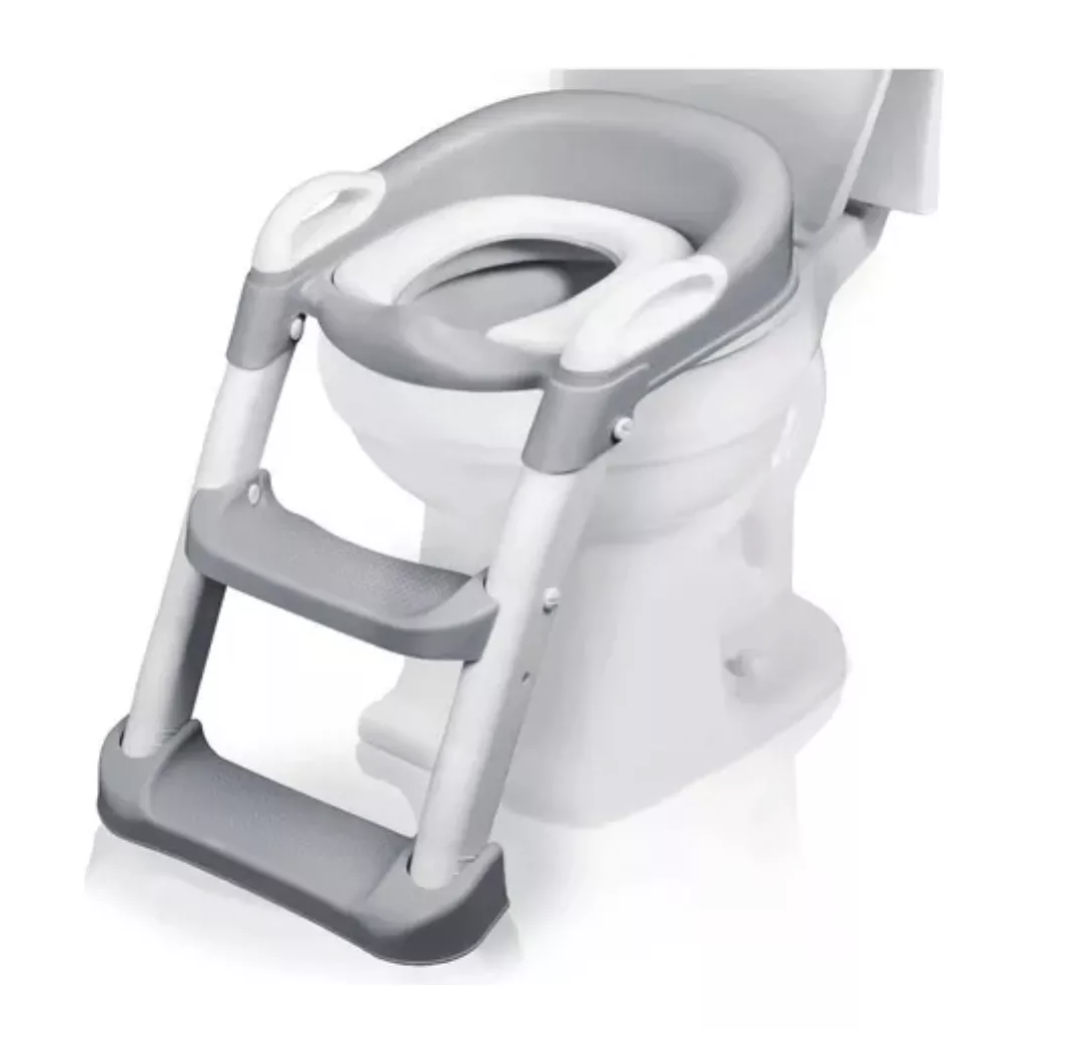 Asiento Adaptador Escalera Inodoro Wc Para Niños Acolchado-0