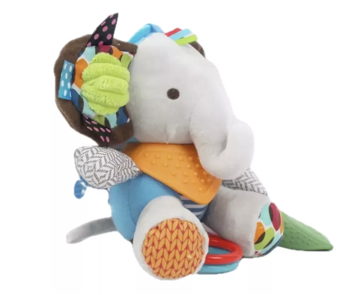 Juguete Sensorial Sonajero Con Mordedor Peluche Para Bebé-0