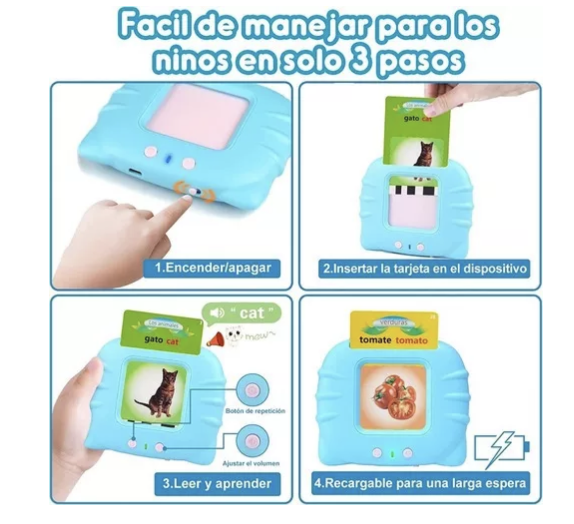 Juguetes Aprendizaje Tarjetas Lectura Español 224 Palabras-4