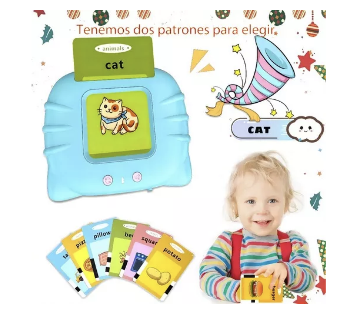 Juguetes Aprendizaje Tarjetas Lectura Español 224 Palabras-5