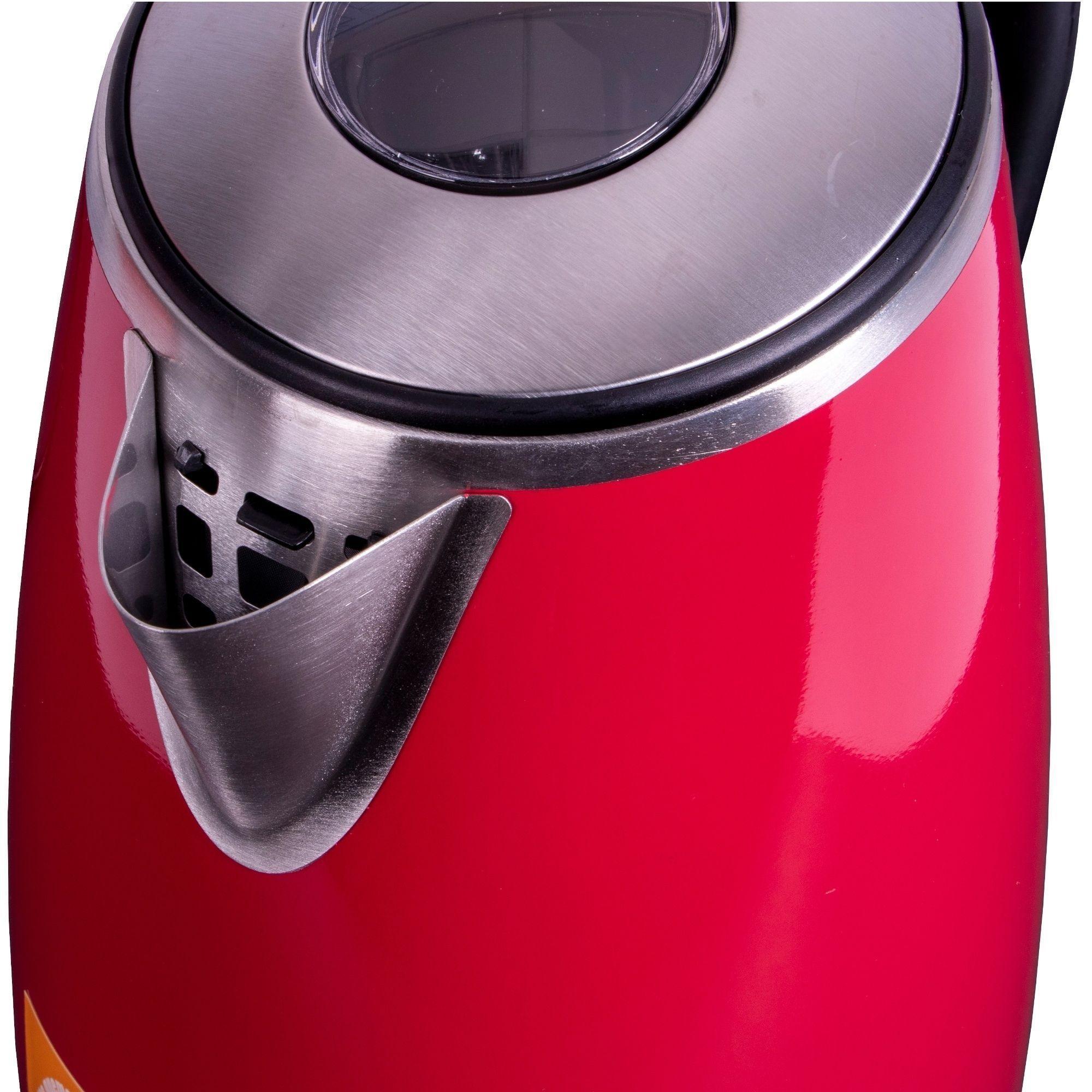 Hervidor Ufesa HA1274E Inox Rojo 1,7 Lts-2