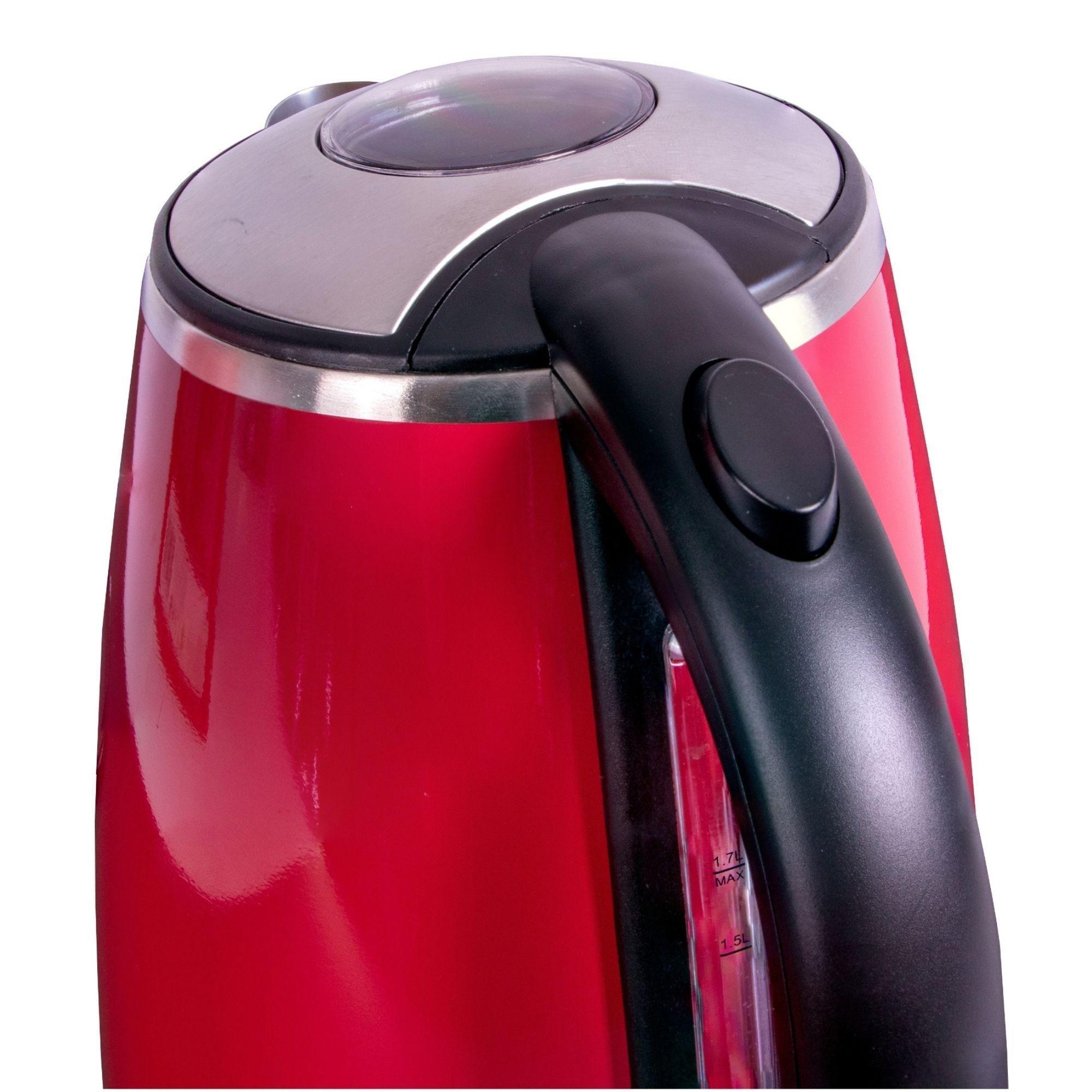 Hervidor Ufesa HA1274E Inox Rojo 1,7 Lts-3