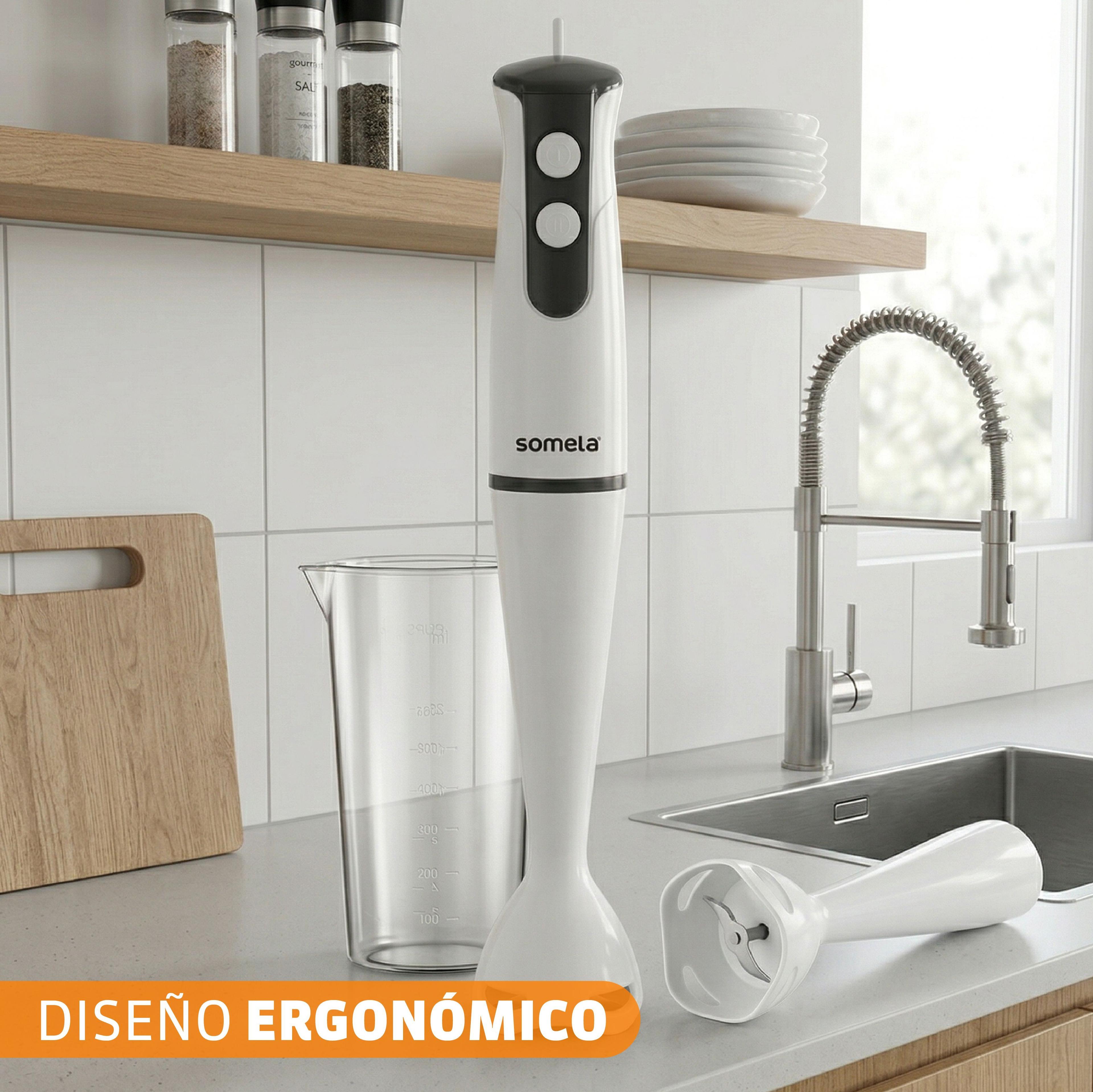 Minipimer Somela HB1905 EasyMix Blanco-3