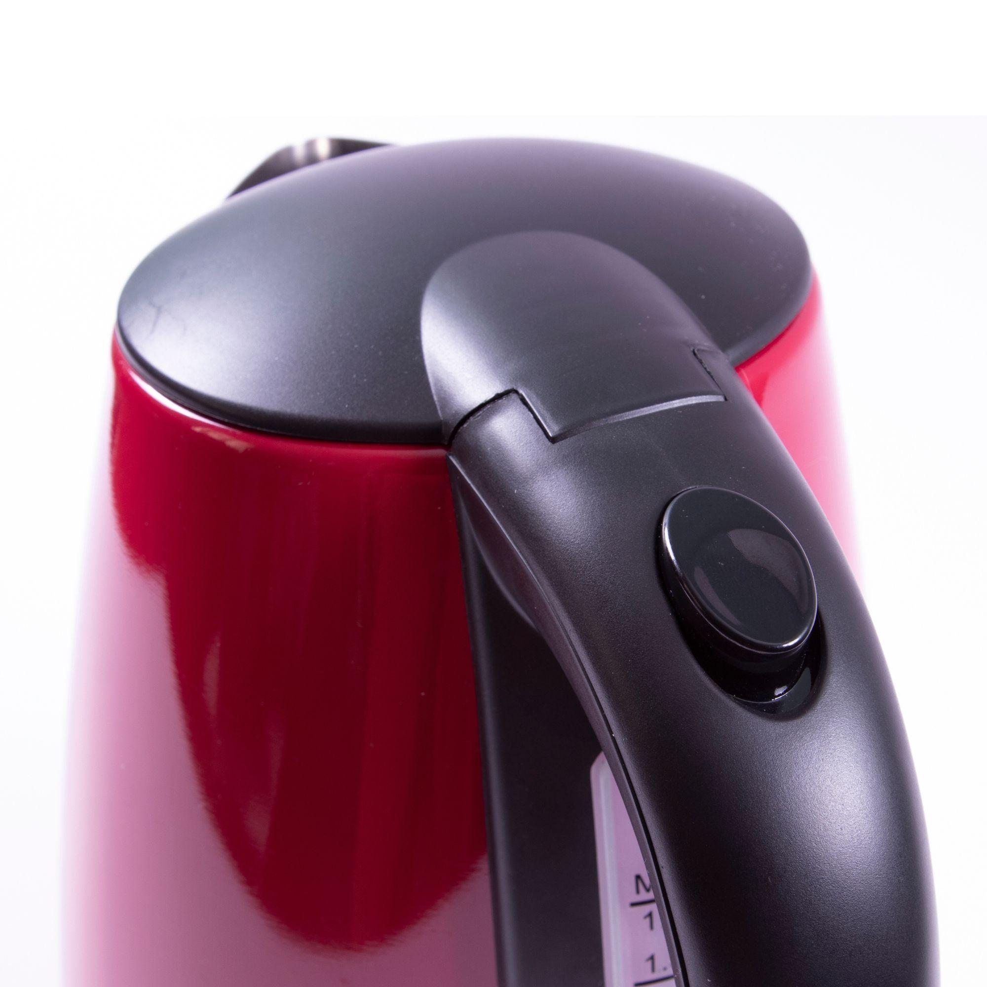 Hervidor Valory VK1000 Inox Rojo 1,7 Lts-2