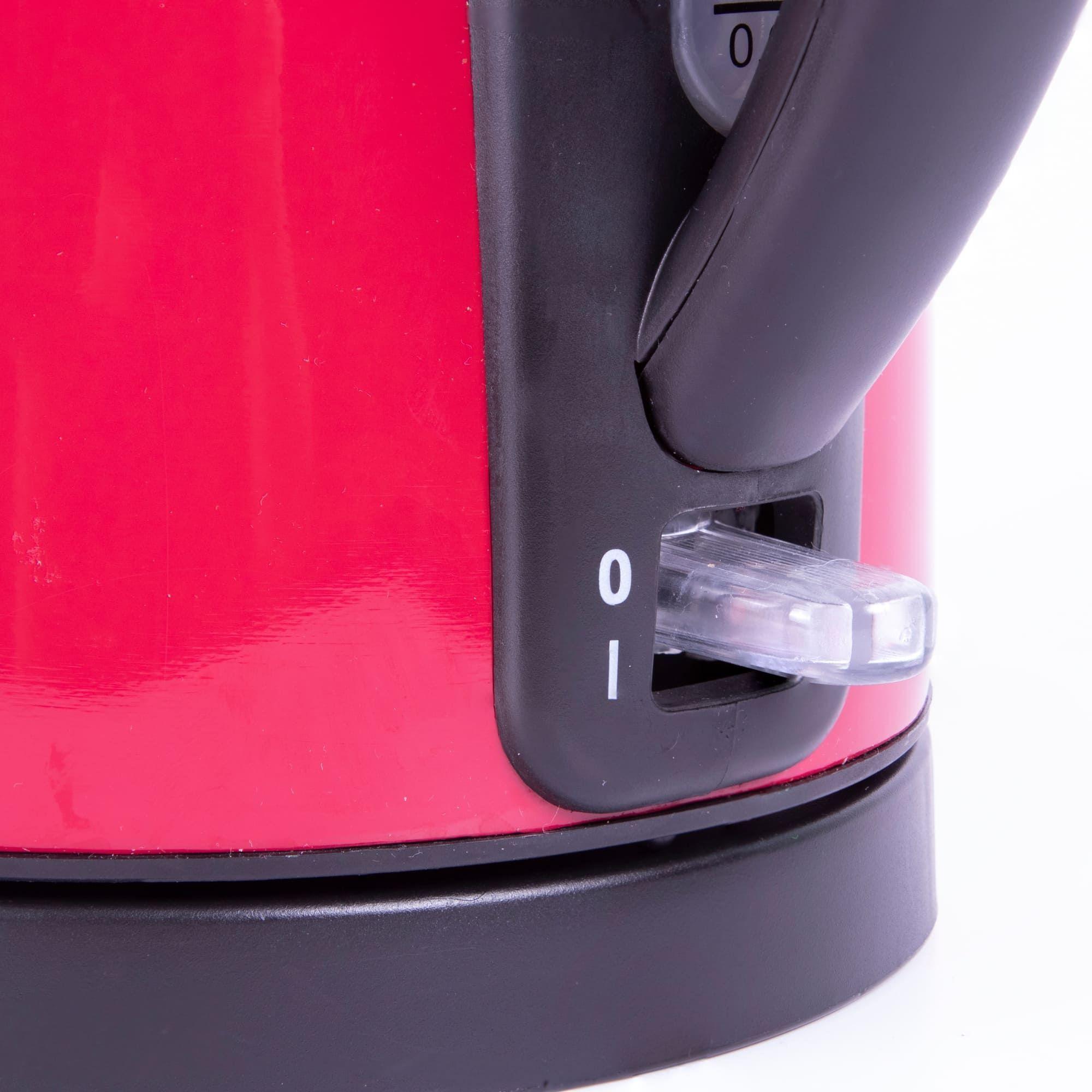 Hervidor Valory VK1000 Inox Rojo 1,7 Lts-5