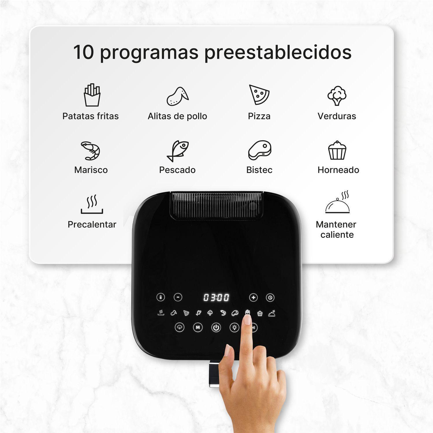 Freidora de Aire Digital Ufesa Phoenix 6 L con vapor y doble resistencia-2