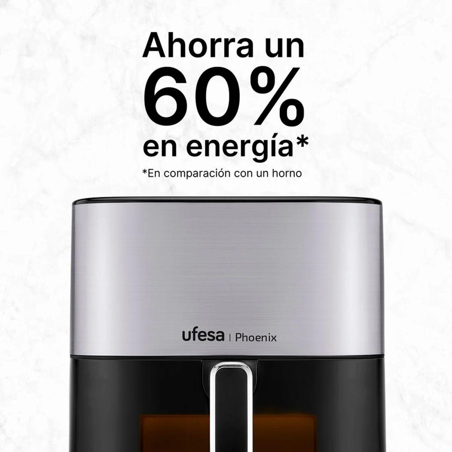 Freidora de Aire Digital Ufesa Phoenix 6 L con vapor y doble resistencia-3
