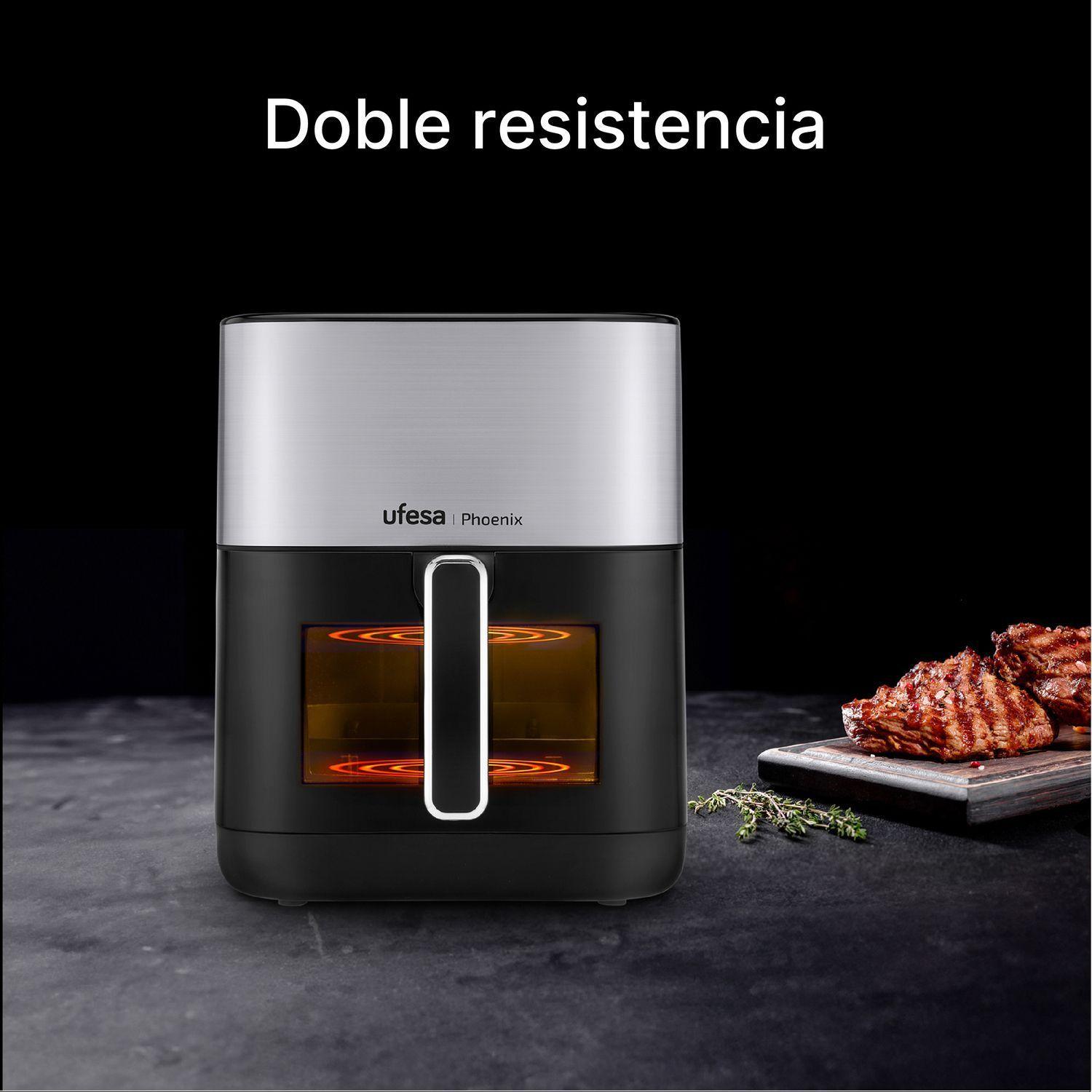 Freidora de Aire Digital Ufesa Phoenix 6 L con vapor y doble resistencia-5