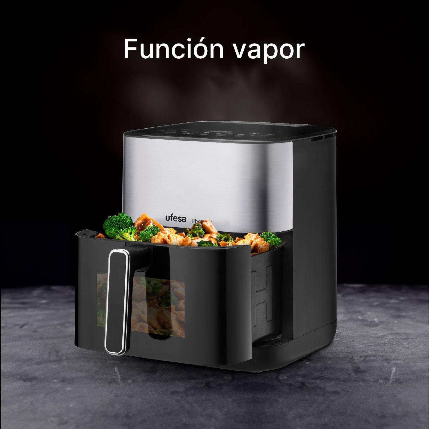 Freidora de Aire Digital Ufesa Phoenix 6 L con vapor y doble resistencia-6