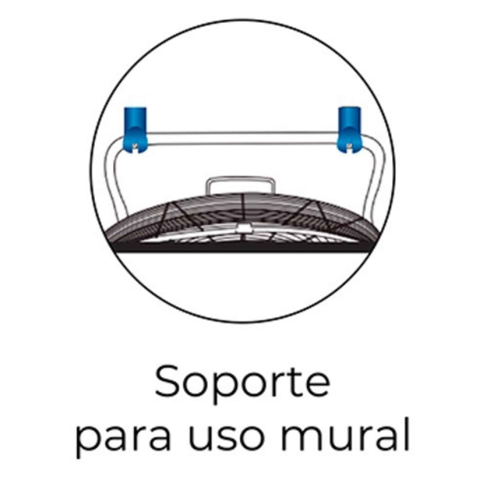 Ventilador Piso Calma 20'' Modelo CP 20 Gun Metal con Soporte Mural - 120 W-2