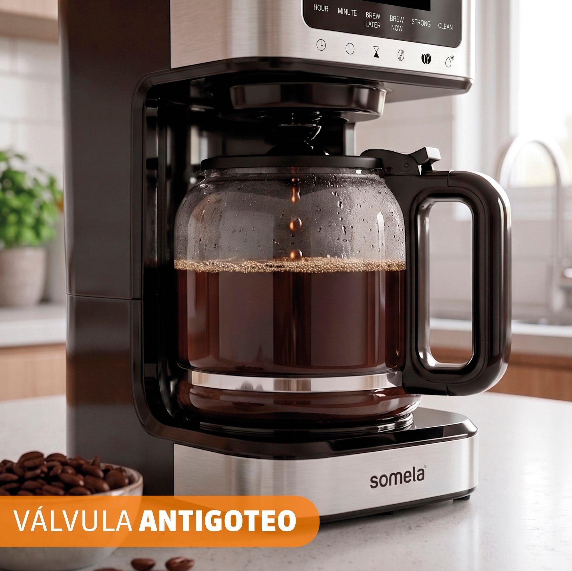 Cafetera de Goteo Somela SCM25XL Negro 14 Tazas 900 W-4