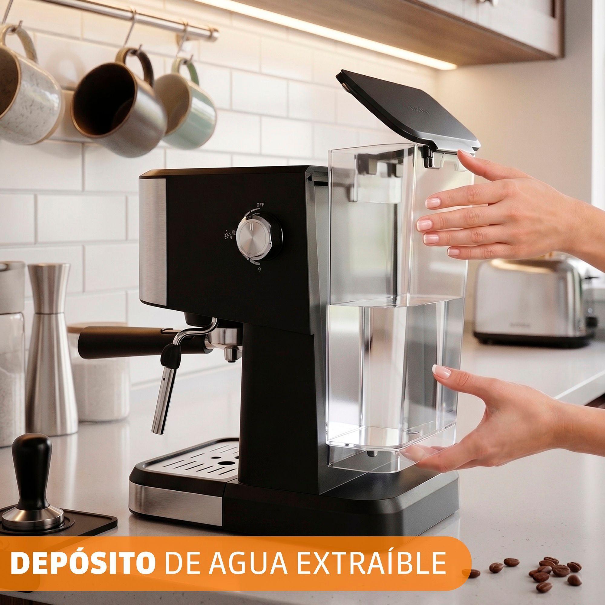 Cafetera Expresso Somela Capresso Caps Gris 1 5 Lts 1050 W-2