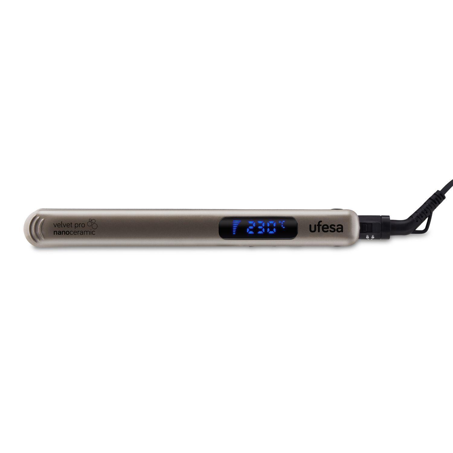 Plancha de Pelo de Nano Ceramica Ufesa PP5500 Velvet Pro-1