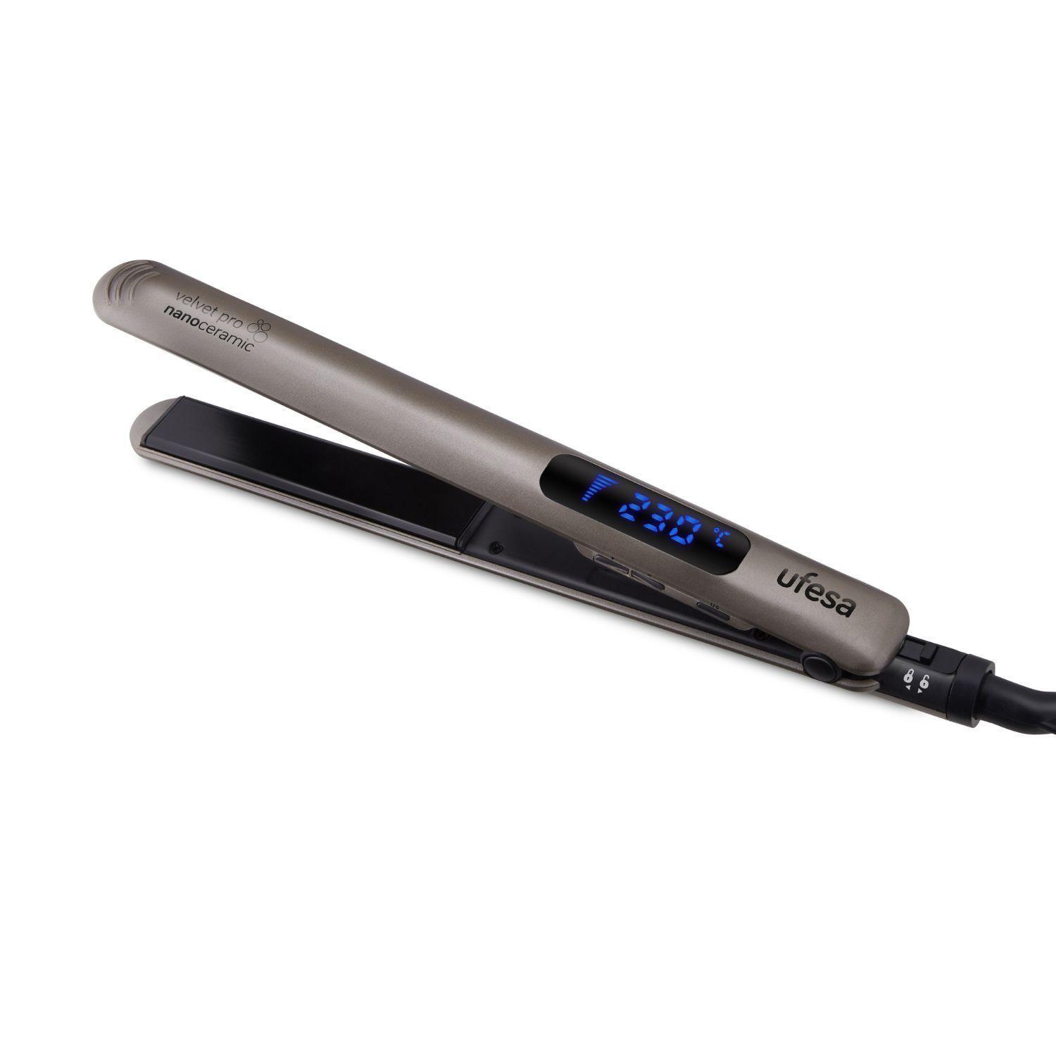 Plancha de Pelo de Nano Ceramica Ufesa PP5500 Velvet Pro-0