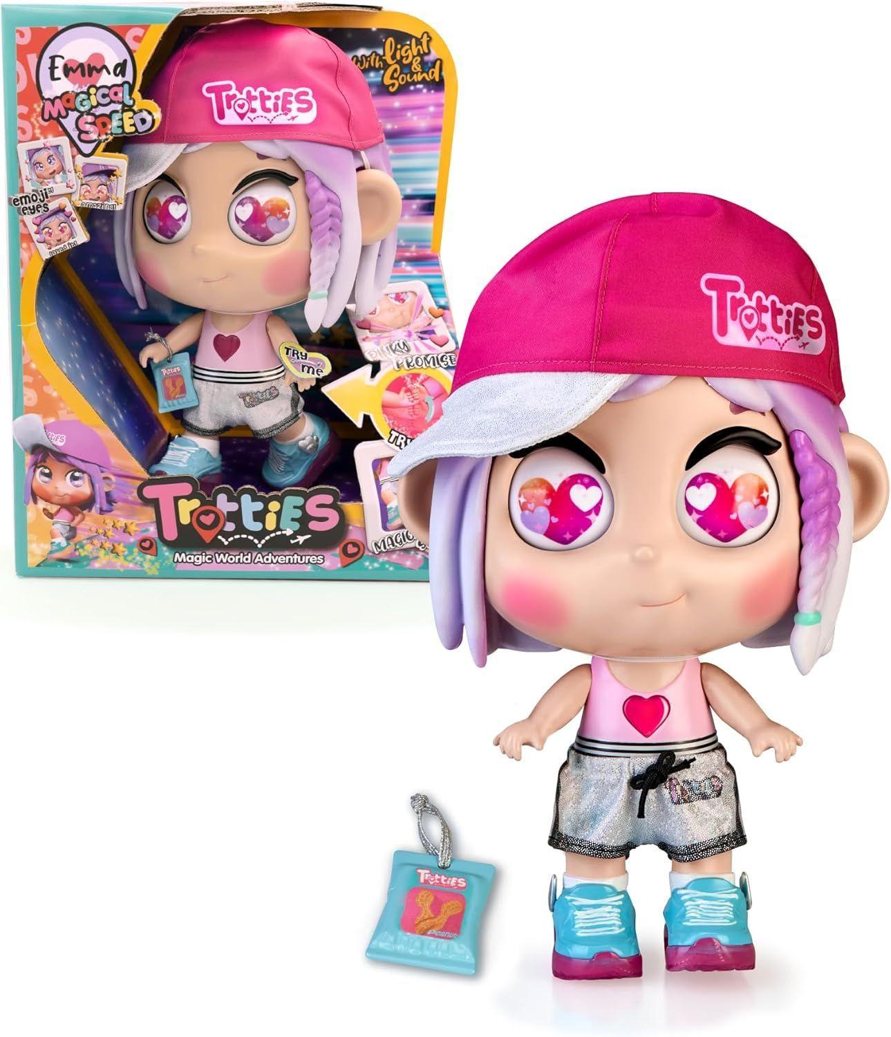 TROTTIES MUÑECA EMOJI OJOS MODELO EMMA LUCES MAGICAS 3775947-0
