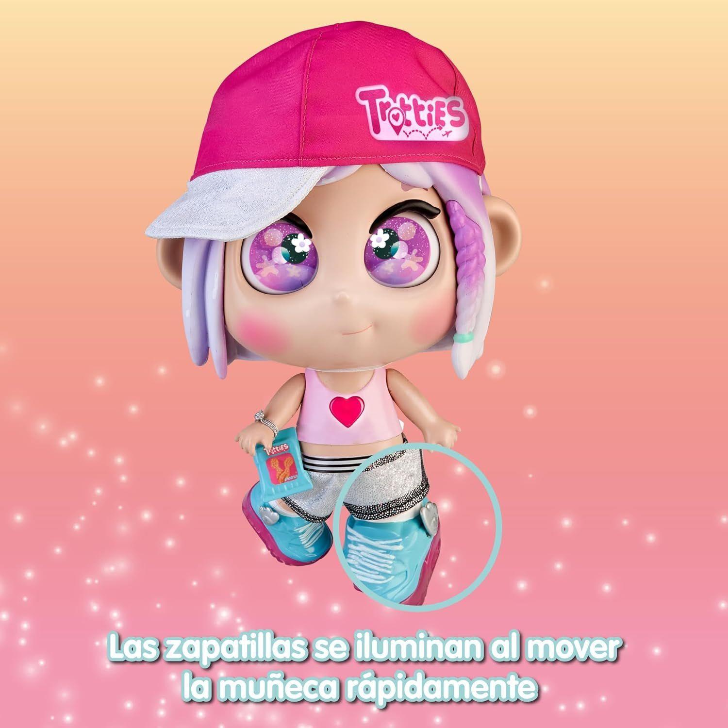 TROTTIES MUÑECA EMOJI OJOS MODELO EMMA LUCES MAGICAS 3775947-2