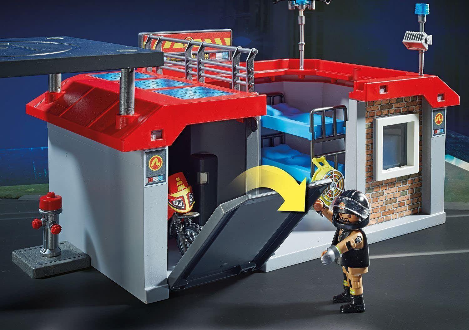 PLAYMOBIL LLEVAR A LO LARGO DE LA ESTACIÓN DE BOMBEROS PM71193-2