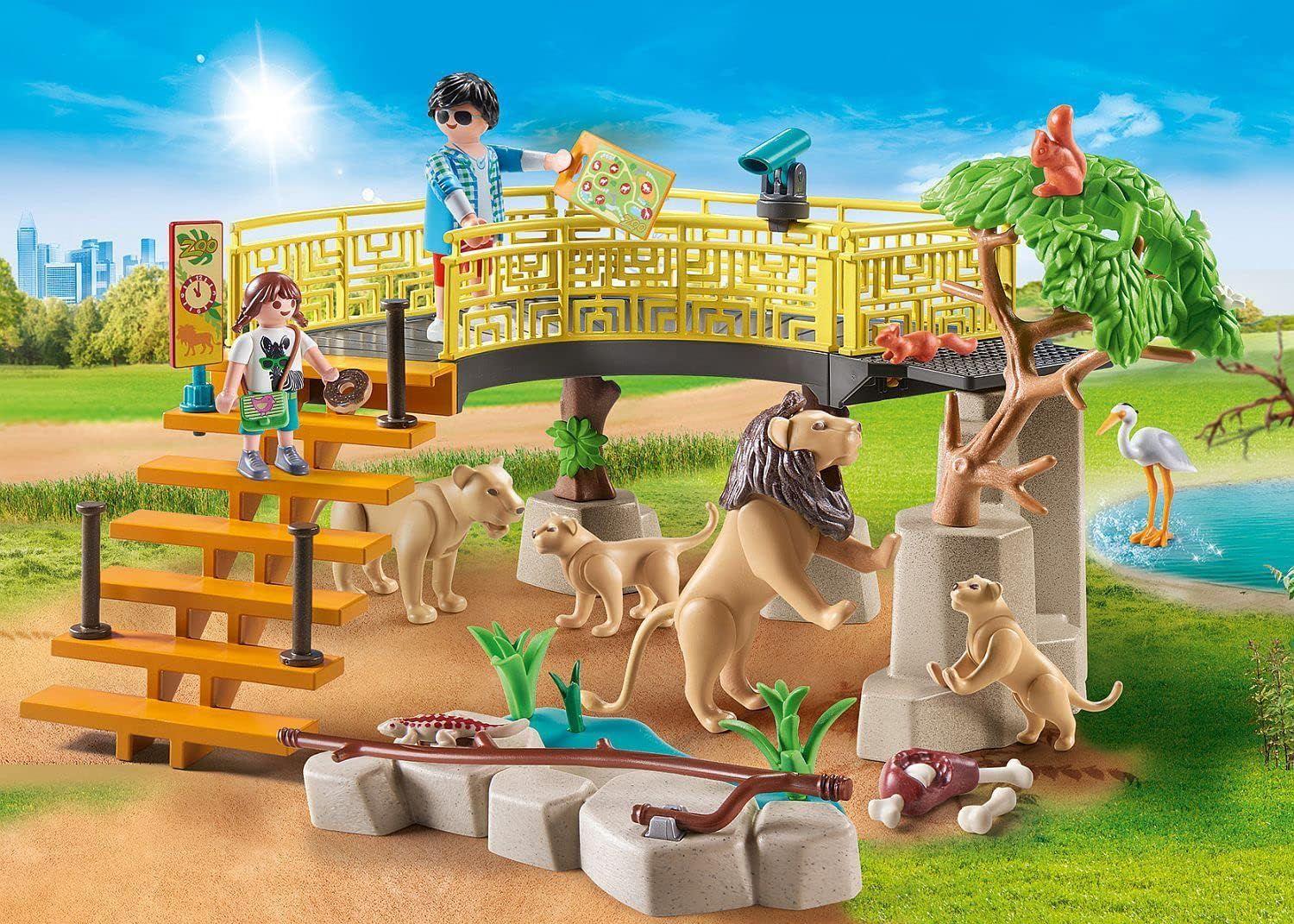 PLAYMOBIL RECINTO PARA LEONES AL AIRE LIBRE PM71192-1