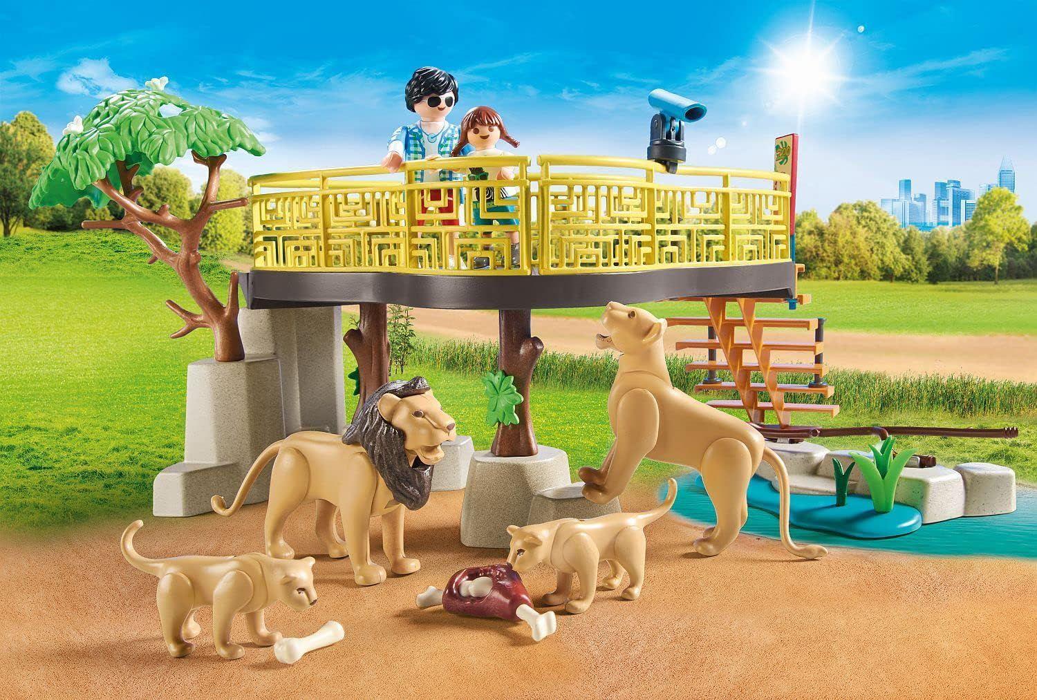 PLAYMOBIL RECINTO PARA LEONES AL AIRE LIBRE PM71192-2