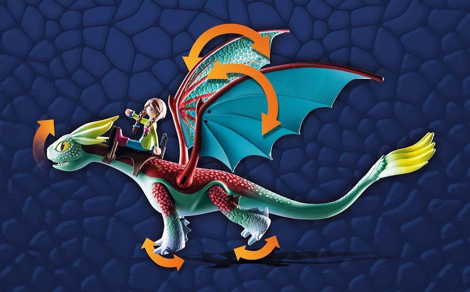 PLAYMOBIL DRAGONES: LOS NUEVE REINOS - PLUMAS Y AL PM71083-2