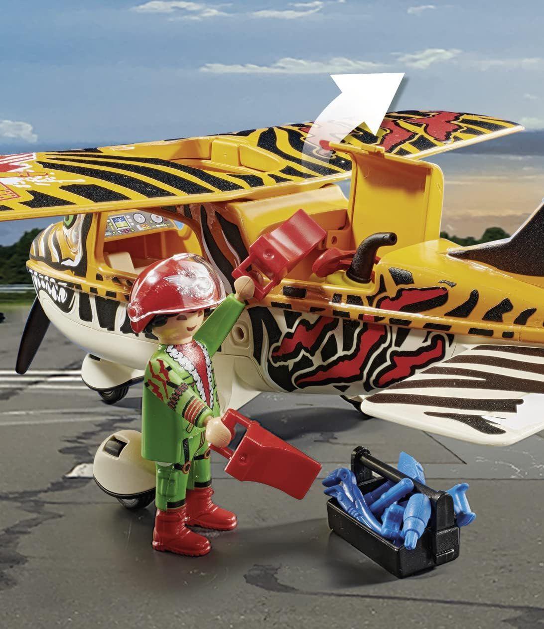 PLAYMOBIL AIR STUNT SHOW TIGER PROPELLER PLANE PM70902-2